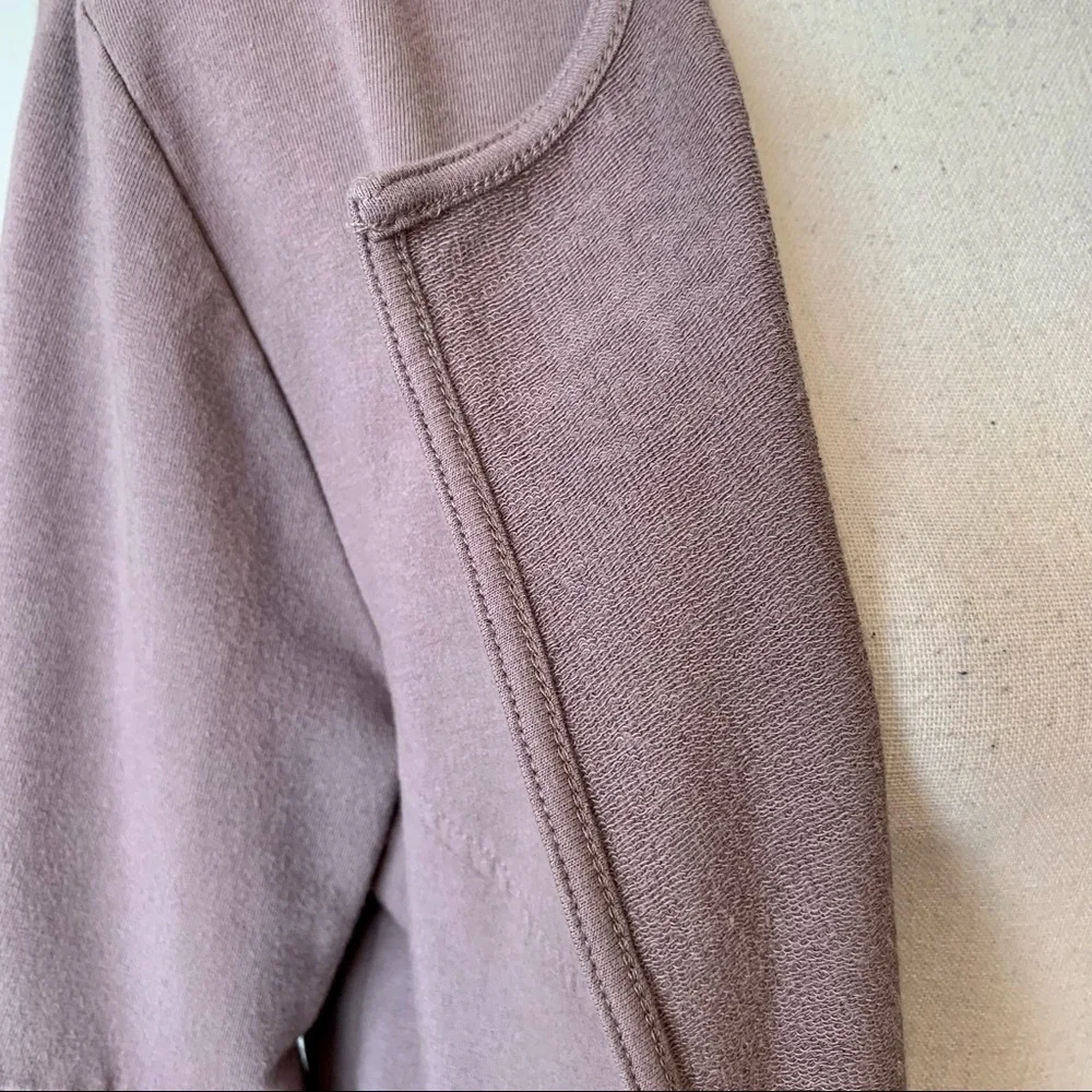 ANYBODY Mauve Ruffled Arm Open Cardigan—SZ. Small - Picture 3 of 12